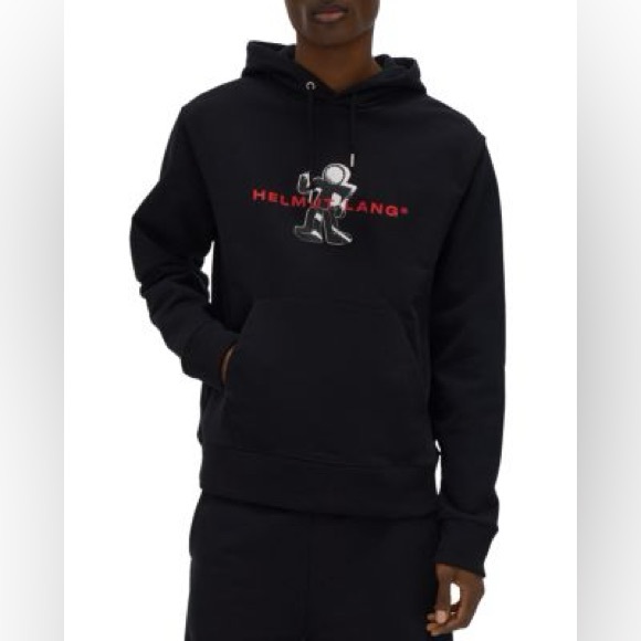 Helmut Lang Men's Figure Logo Hoodie - Picture 4 of 4